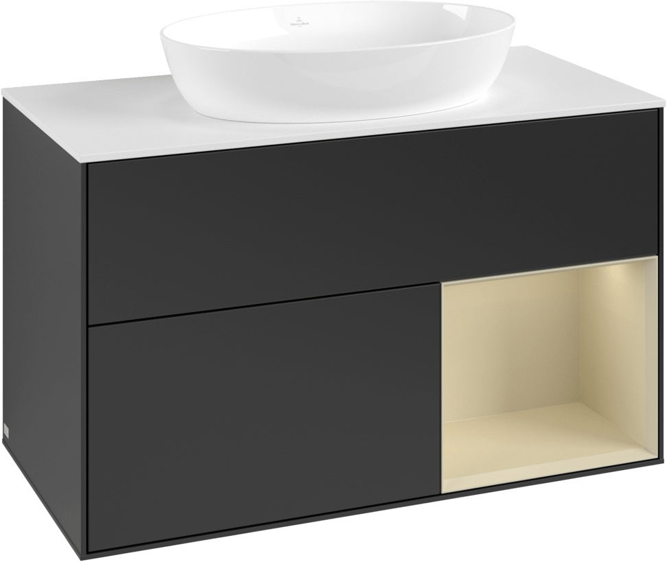 Villeroy & Boch Finion Waschtischunterschrank FA21GFGF 1000 mm Glossy White Lacquer