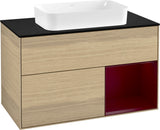 Villeroy & Boch Waschtischunterschrank Finion F252G 1000 mm Glossy White Lacquer mit LED-Beleuchtung