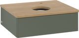 Villeroy & Boch Antao Waschtischunterschrank 600 mm Leaf Green Matt Lack mit Hahnlochbohrung