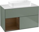 Villeroy & Boch Finion Waschtischunterschrank 1000 mm Glossy White Lacquer – mit LED-Beleuchtung & SoftClosing