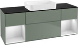 Villeroy & Boch Finion Waschbeckenunterschrank 1600 mm Glossy White Lacquer mit Beleuchtung