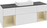 Villeroy & Boch Finion Waschtischunterschrank 1600 mm Glossy White Lacquer mit Beleuchtung