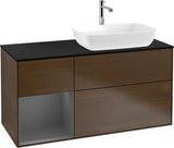 Villeroy & Boch Finion Waschtischunterschrank 1200 mm Glossy White Lacquer mit Beleuchtung