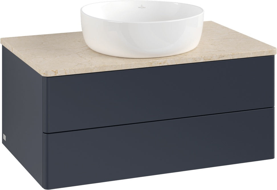 Villeroy & Boch Antao Waschbeckenunterschrank 800 mm Anthracite Matt mit LED-Beleuchtung