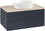 Villeroy & Boch Antao Waschbeckenunterschrank 800 mm Anthracite Matt mit LED-Beleuchtung
