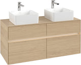 Villeroy & Boch Waschtischunterschrank Collaro C044 B0 Nordic Oak 1200 mm mit Beleuchtung und SoftClosing