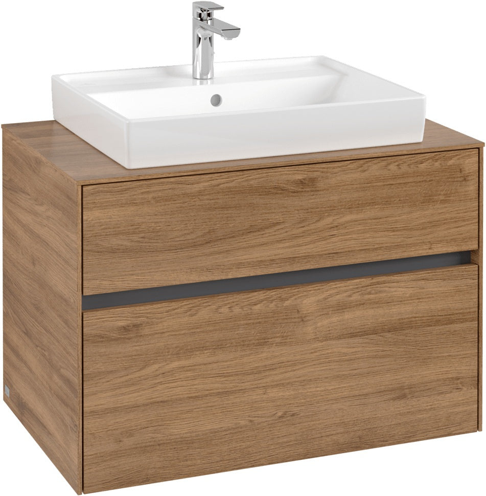 Villeroy & Boch Collaro Waschtischunterschrank 800 mm White Wood mit 2 Auszügen