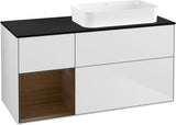 Villeroy & Boch Finion Waschtischunterschrank 120 cm Glossy White Lacquer mit Beleuchtung