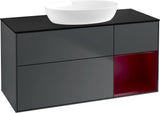 Villeroy & Boch Finion Waschtischunterschrank FA72GFGF 1200 mm Glossy White Lacquer mit LED-Beleuchtung
