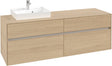 Villeroy & Boch Waschtischunterschrank Collaro C078 Nordic Oak 1600 mm mit 4 Auszügen