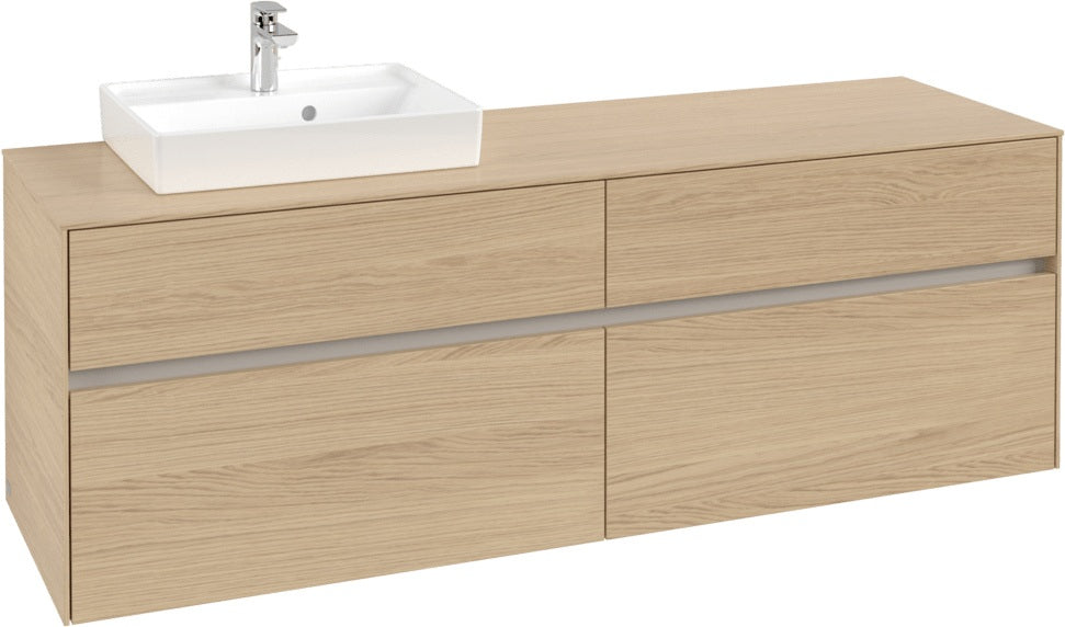 Villeroy & Boch Waschtischunterschrank Collaro C078 Nordic Oak 1600 mm mit 4 Auszügen