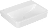 Villeroy & Boch O.novo Wandwaschbecken 600x460 mm eckig Weiß Alpin – ohne Hahnloch, mit Überlauf