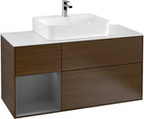Villeroy & Boch Finion Waschtischunterschrank G161G 1200 mm Glossy White Lacquer mit LED-Beleuchtung