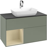 Villeroy & Boch Finion Waschbeckenunterschrank Glossy White Lacquer mit Beleuchtung 1000 mm