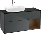 Villeroy & Boch Finion Waschtischunterschrank 1200 mm Glossy White mit Beleuchtung und SoftClosing
