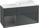 Villeroy & Boch Finion Waschtischunterschrank 1200 mm Glossy White mit Beleuchtung