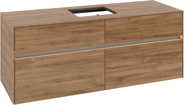 Villeroy & Boch Waschtischunterschrank Collaro C131 B0 1400 mm Kansas Oak mit Beleuchtung