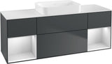 Villeroy & Boch Finion Waschtischunterschrank 1600 mm Glossy White Lacquer mit Beleuchtung