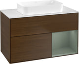 Villeroy & Boch Finion Waschtischunterschrank 1000 mm Glossy White Lacquer mit LED-Beleuchtung