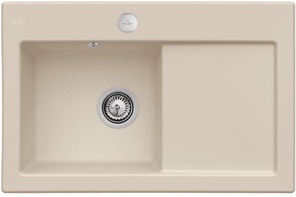 Villeroy & Boch Subway 45 Einbauspüle Keramik Ivory CeramicPlus 780x510 mm