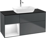 Villeroy & Boch Finion Waschtischunterschrank 1200 mm Glossy White Lacquer mit Beleuchtung