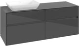 Villeroy & Boch Waschtischunterschrank Collaro C117 1400 mm Glossy White mit 4 Auszügen