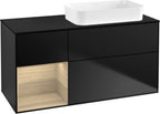 schwarz / Waschtischunterbau / G682P C
