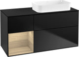 Villeroy & Boch Finion Waschtischunterschrank 120 cm Glossy White Lacquer mit Beleuchtung