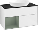 Villeroy & Boch Waschtischunterschrank Finion FA12G 1000 mm Glossy White Lacquer mit Beleuchtung