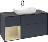 Villeroy & Boch Finion Waschtischunterschrank 1200 mm Glossy White Lacquer mit Beleuchtung