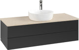 Villeroy & Boch Waschtischunterschrank Antao K21053 1200 mm Anthracite Matt Lacquer mit Hahnlochbohrung