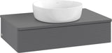 Villeroy & Boch Waschtischunterschrank Antao 800 mm Anthrazit Matt mit Auszugsbeleuchtung