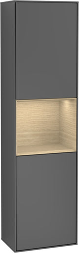 Villeroy & Boch Hochschrank Finion G460GF – Hochglanz Weiß, LED-Beleuchtung, SoftClose