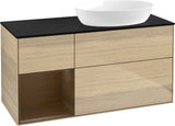Villeroy & Boch Waschtischunterschrank Finion FA42G 1200 mm Glossy White Lacquer mit Beleuchtung