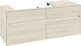 Villeroy & Boch Waschtischunterschrank Collaro C089 B0 1400 mm White Oak mit Beleuchtung und SoftClosing