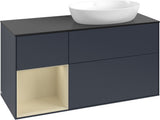Villeroy & Boch Waschtischunterschrank Finion FA42G 1200 mm Glossy White Lacquer mit Beleuchtung