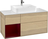 Villeroy & Boch Finion Waschtischunterschrank G161G 1200 mm Glossy White Lacquer mit LED-Beleuchtung