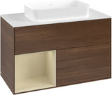 Villeroy & Boch Finion Waschtischunterschrank 1000 mm Glossy White Lacquer – mit LED-Beleuchtung & SoftClosing
