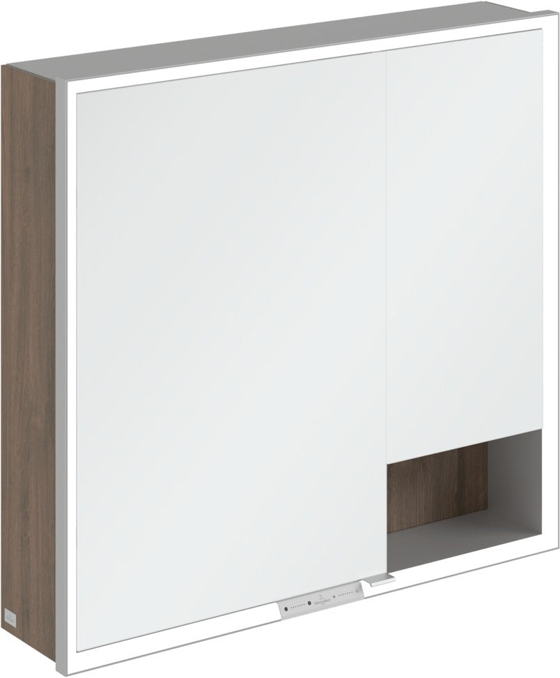 Villeroy & Boch My View+ Spiegelschrank A48180 800 mm Arizona Oak – LED, dimmbar, 2 Türen, IP44