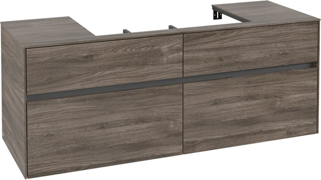 Villeroy & Boch Waschtischunterschrank Collaro C08800 1400 mm Stone Oak mit 4 Auszügen