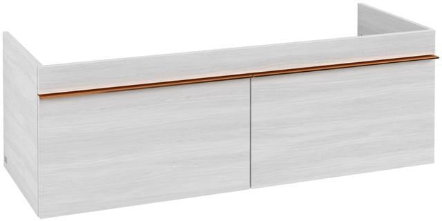 Villeroy & Boch Venticello Waschbeckenunterschrank 1253 mm Glossy White – 2 Auszüge, wandhängend