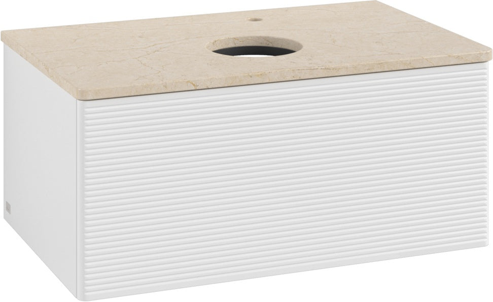 Villeroy & Boch Antao Waschbeckenunterschrank 800 mm Glossy White Lacquer mit Auszugsbeleuchtung