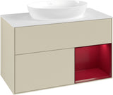 Villeroy & Boch Finion Waschtischunterschrank FA21GFGF 1000 mm Glossy White Lacquer