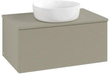 Villeroy & Boch Antao Waschtischunterschrank 800 mm – Grau Matt, 1 Auszug, Push-Open
