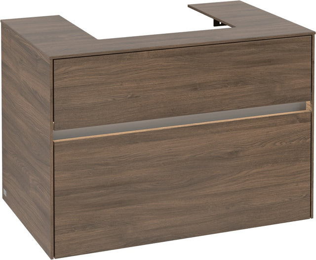 Villeroy & Boch Waschtischunterschrank Collaro C069 B0 800 mm Arizona Oak mit LED-Beleuchtung und SoftClosing