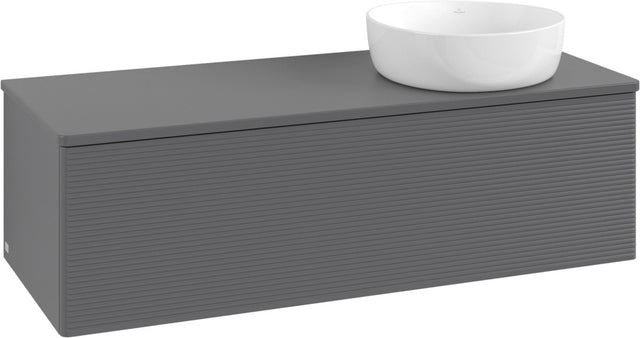 Villeroy & Boch Antao Waschbeckenunterschrank 1200 mm Anthracite Matt Lacquer mit LED-Beleuchtung