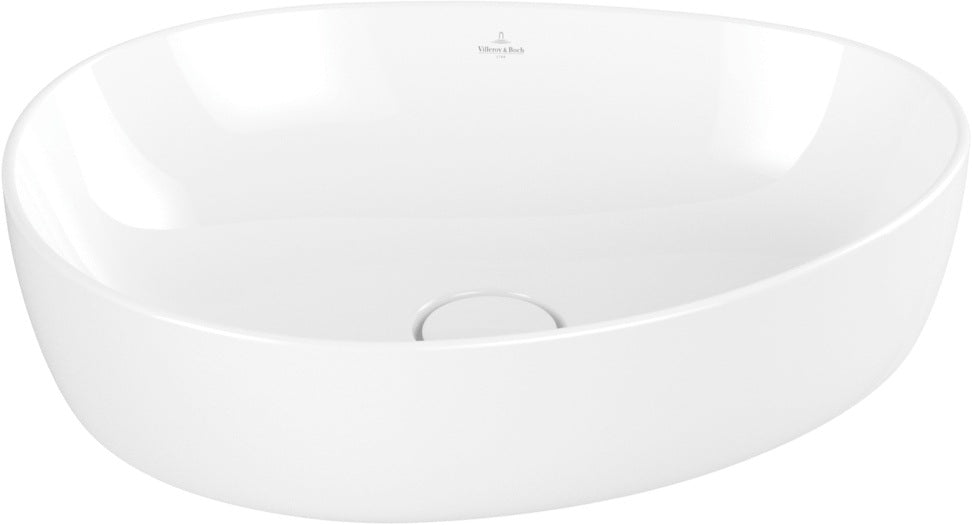 Villeroy & Boch Aufsatzwaschbecken Antao 4A7240 asymmetrisch Almond CeramicPlus 400 mm