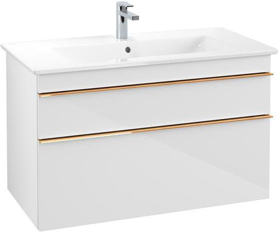 Villeroy & Boch Waschtischunterschrank VENTICELLO 953 mm Santana Oak mit 2 Auszügen und Glasabtrennungen