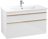 Villeroy & Boch Waschtischunterschrank VENTICELLO 953 mm Santana Oak mit 2 Auszügen und Glasabtrennungen