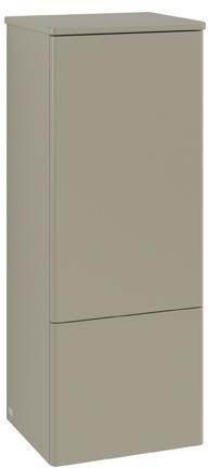 Villeroy & Boch Antao Mittelschrank 414 mm – Wandhängend, Soft-Close, LED, Grau Matt